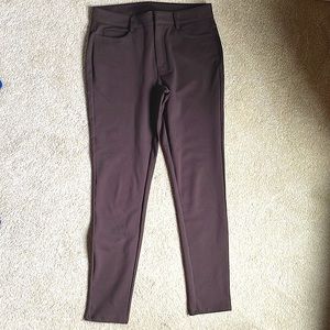 Dark brown Michael Kors stretch ankle pants